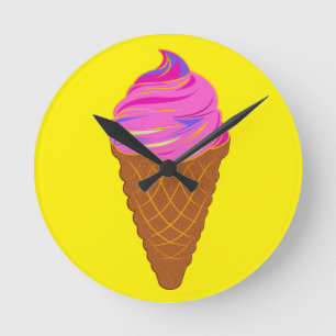 Horloge Ronde glace sweetcream   