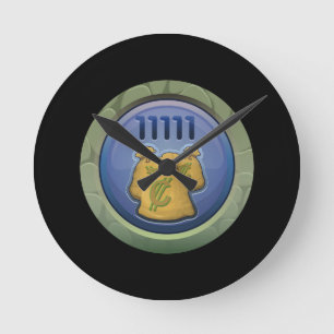 Horloge Ronde Glitch : réalisation aimable skinflint
