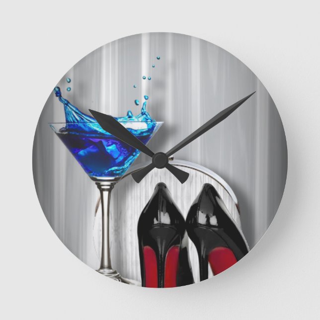 Horloge Ronde glmartini cocktail girl stilllett (Recto)
