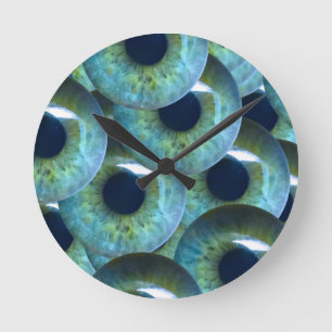 Horloge Ronde globes oculaires déplaisants