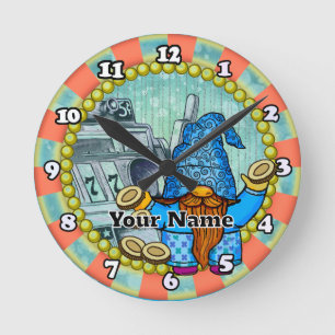 Horloge Ronde Gnome des machines à sous gagnantes