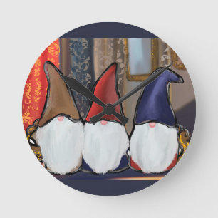 HORLOGE RONDE GNOMES