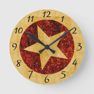 Horloge Ronde Gold Star