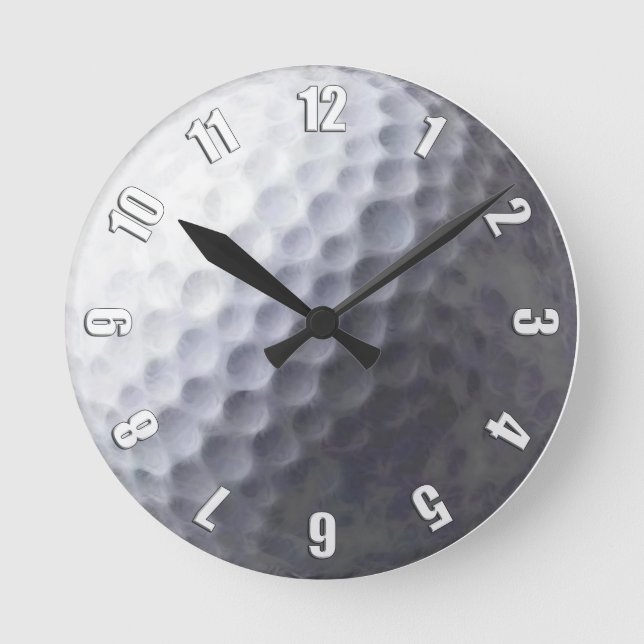 Horloge Ronde Golf Ball Sport Clock Design (Recto)