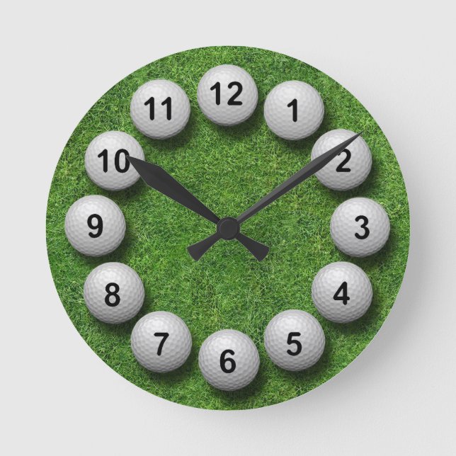 Horloge Ronde Golf Balls (Recto)