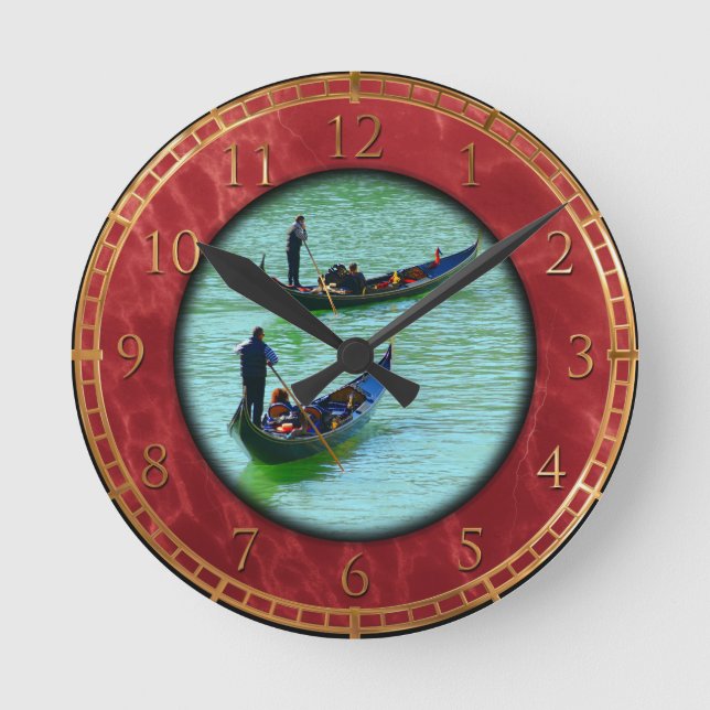Horloge Ronde Gondoliers du Venezuela (Recto)