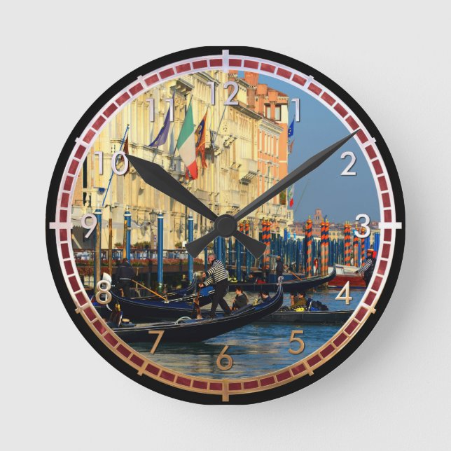 Horloge Ronde Gondoliers du Venezuela (Recto)