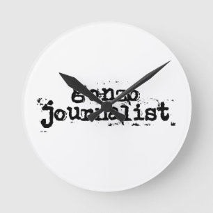 Horloge Ronde Gonzo Journaliste