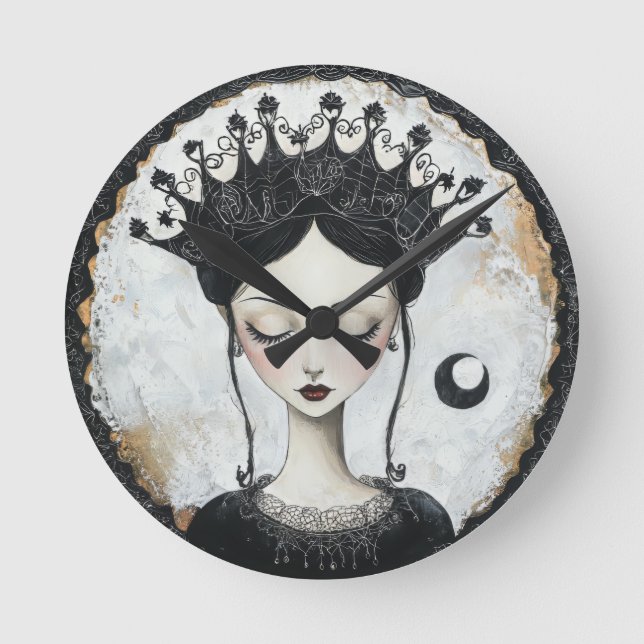 Horloge Ronde Goth Queen (Recto)