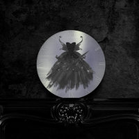 Gothique Fairy Black Gown | Vampy Goth Glam Sheen