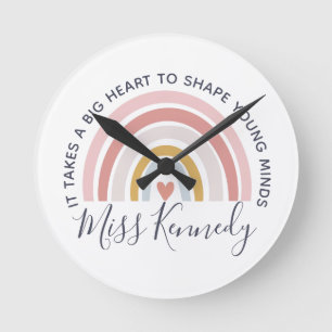 Horloge Ronde Grand coeur pour façonner les jeunes esprits Ensei