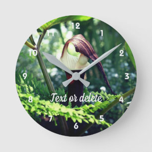 Horloge Ronde Grand Jack Dans La Fleur De Pulpit Personnalisé