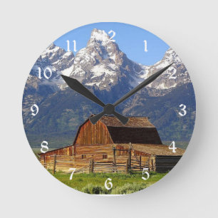 Horloge Ronde Grand Tetons Grange