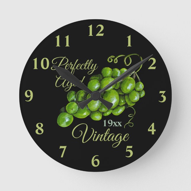 Horloge Ronde Grapes Wall Clock (Recto)