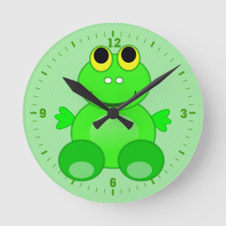 Horloge Ronde Graphique de grenouille mûre