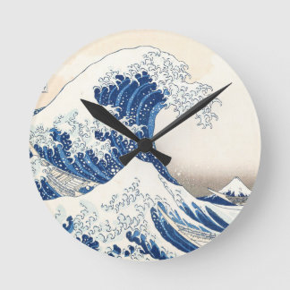 Horloge Ronde Great Wave off Kanagawa Wall Clock – Japanese Ukiy