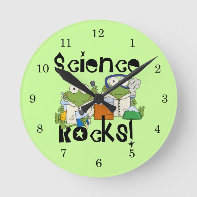 Horloge Ronde Grenades Science Rocks (Recto)