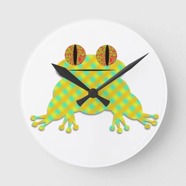 Horloge Ronde Grenouille mignonne (Recto)