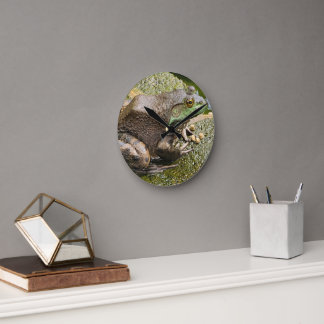 Horloge Ronde Grenouille - Vieux Coassement