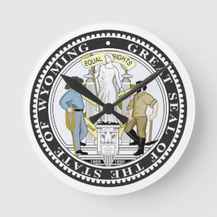 Horloge Ronde Gros phoque du Wyoming