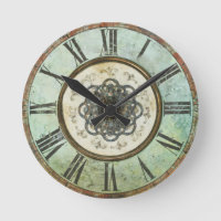 Grungy Round Wall Clock