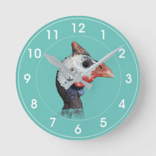 Horloge Ronde Guinea Fowl