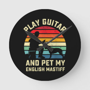 Horloge Ronde Guitare Français Ma Lover Guitariste Propriétair