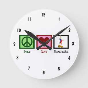 Horloge Ronde Gymnastique d'amour de paix