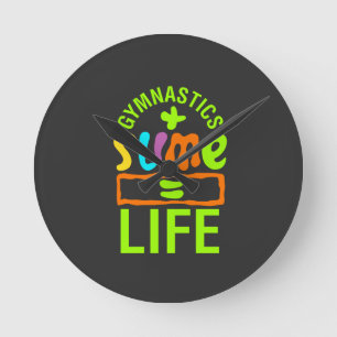Horloge Ronde Gymnastique & Slime