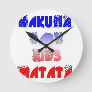 Horloge Ronde Hakuna Matata Bébé & Enfants : Conception de coule