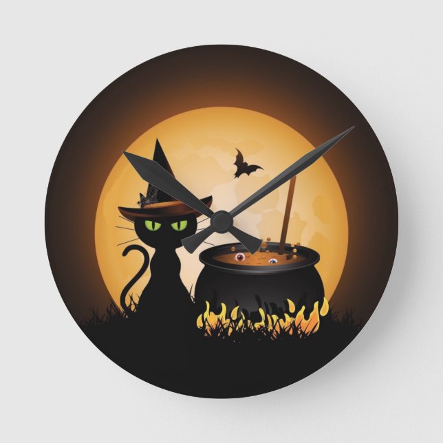 Horloge Ronde Halloween (Recto)