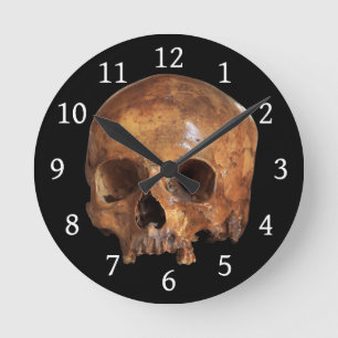 Horloge Ronde Halloween crâne