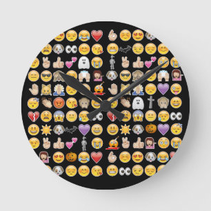 Horloge Ronde halloween emoji