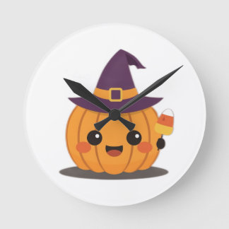 Horloge Ronde Halloween themed wall clock 