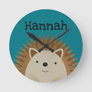 Horloge Ronde Happy Hedgehog