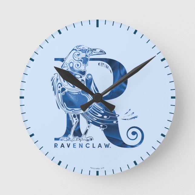 Horloge Ronde Harry Potter | Aguamenti RAVENCLAW™ Graphique (Recto)