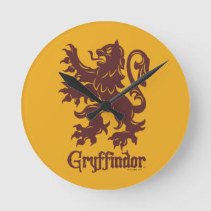 Horloge Ronde Harry Potter Gryffindor Lion Graphic