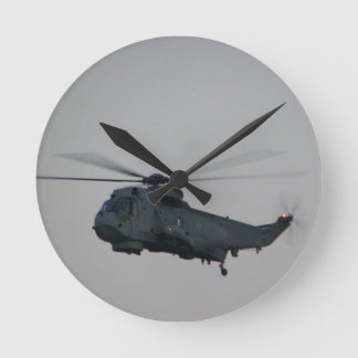 Horloge Ronde Hélicoptère militaire de Sea King