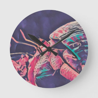 Horloge Ronde Hermit Crab Clock