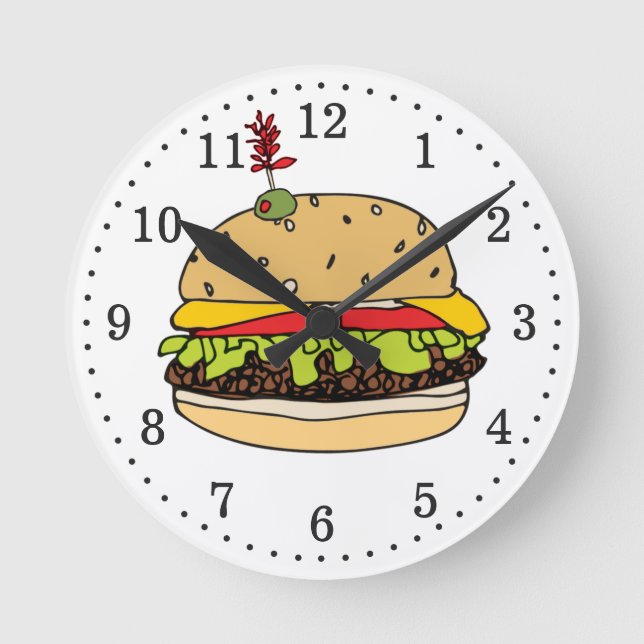 Horloge Ronde Heure Burger (Recto)