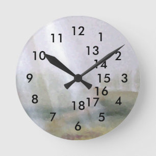 Horloge Ronde Heure-cadeau de bureau Sunshine 18 heures
