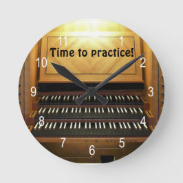 Horloge Ronde Heure de pratiquer l'horloge murale de musiciens