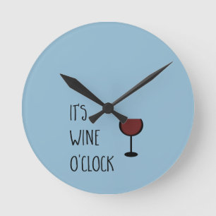Horloge Ronde Heure de vin