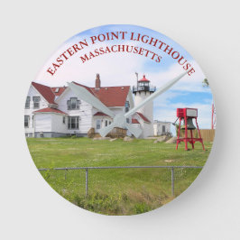 Horloge Ronde Heure du phare d'Eastern Point, Massachusetts