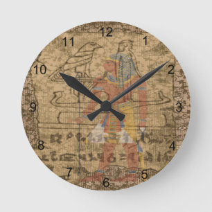 Horloge Ronde Hiéroglyphe égyptien