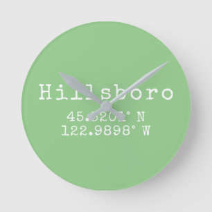 Horloge Ronde Hillsboro Oregon Latitude Longitude