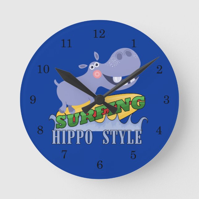 Horloge Ronde Hippopotame (Recto)