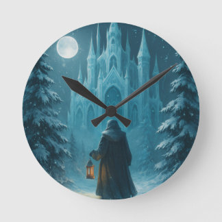 Horloge Ronde Hiver