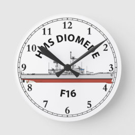 HORLOGE RONDE HMS DIOMEDE - F16 - ORIG DE LEANDER