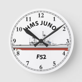 HORLOGE RONDE HMS JUNO - F52 - ORIG DE LEANDER